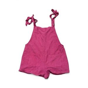 Corduroy pink overalls woman’s 12